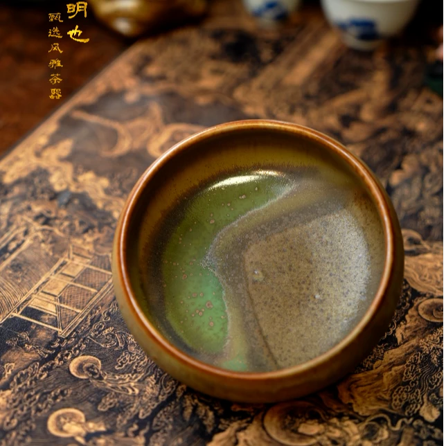 【明也茶器】陶瓷茶道茶碗茶洗