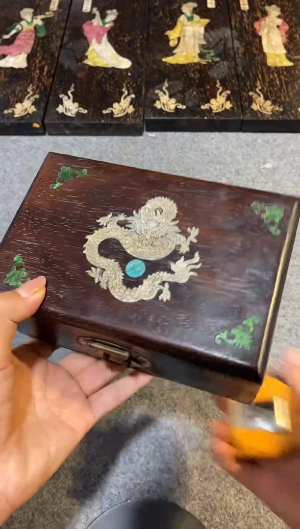 香榧木紫檀拆件雕刻板以直播间实物为准微瑕老物件