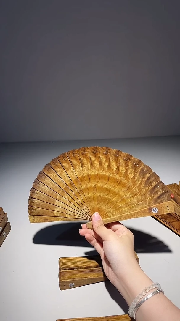 金丝楠道*16cm金丝楠木小叶桢楠扇181