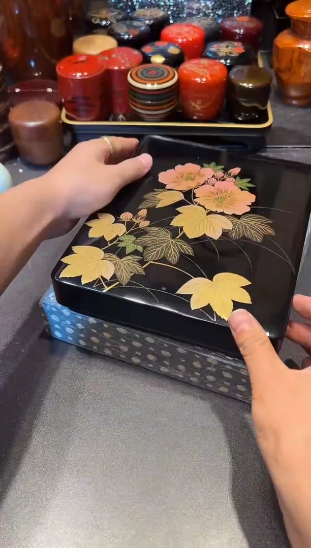 金莳绘文盒 大漆漆器大漆漆器大漆漆器