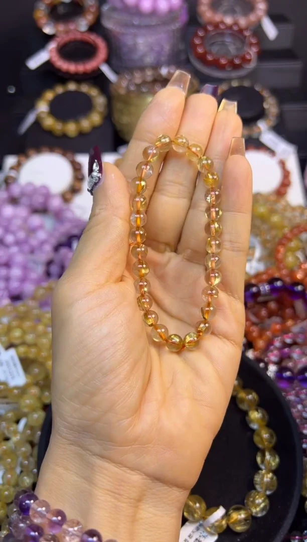 未镶嵌手串水晶金发晶6.7mm