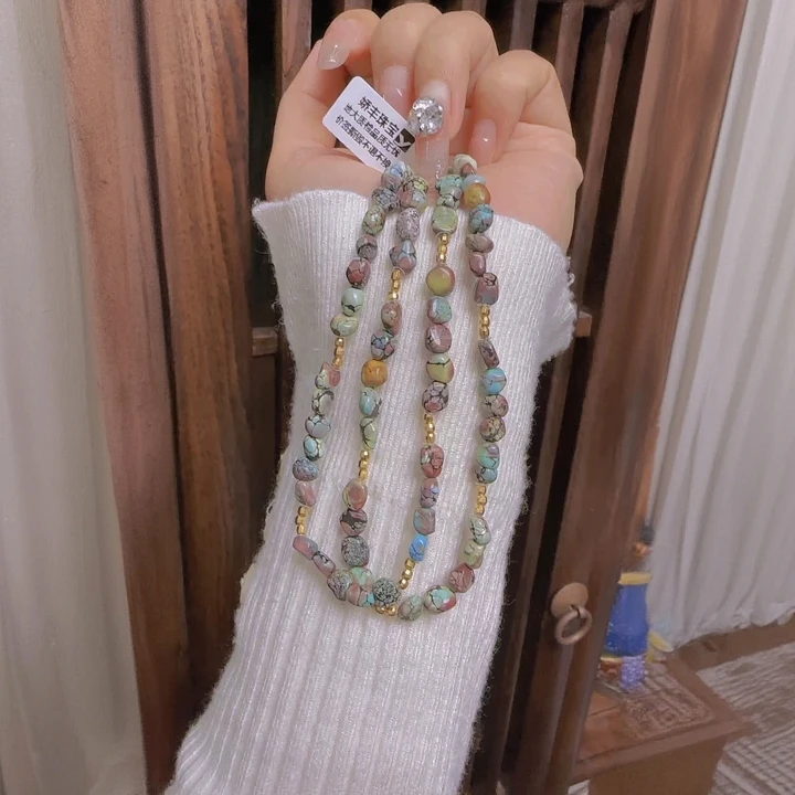 925银银制品 571<娇丰珠宝>七彩随型多用DIY多圈多样性发一件