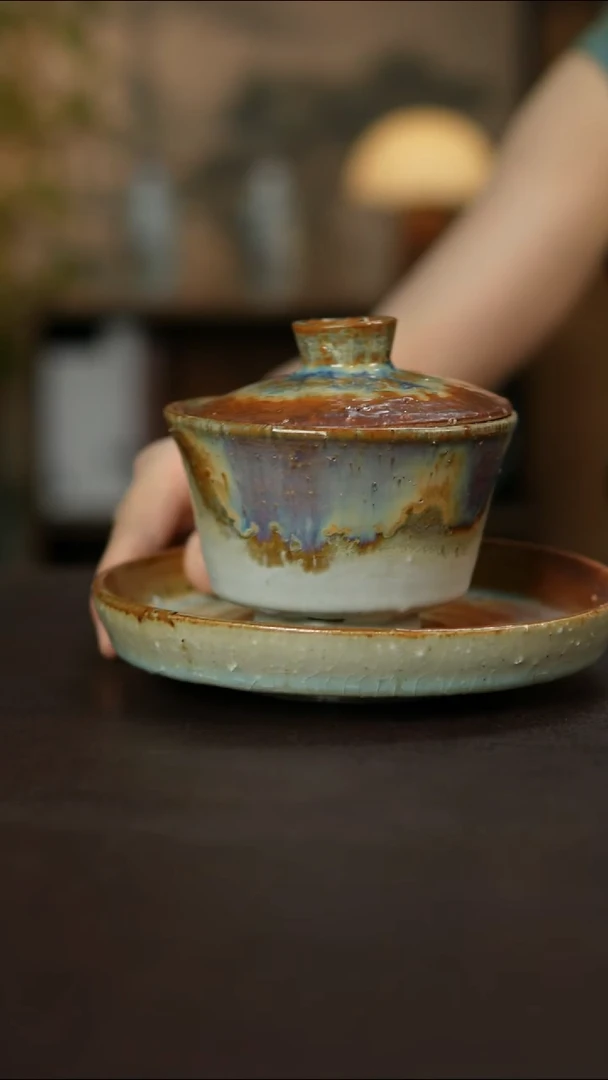 杯景德镇陶瓷柴烧手作瑕疵1