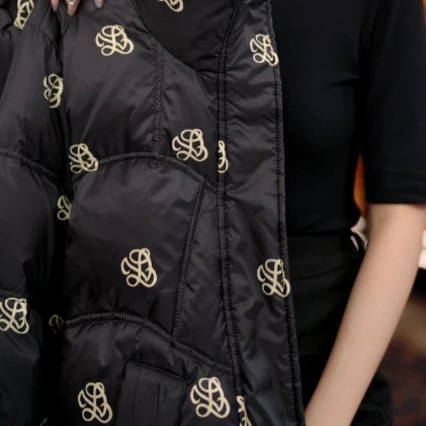 【甄选大朵鸭绒】2025杭州原版正品保暖气质减龄修身羽绒服E-9113