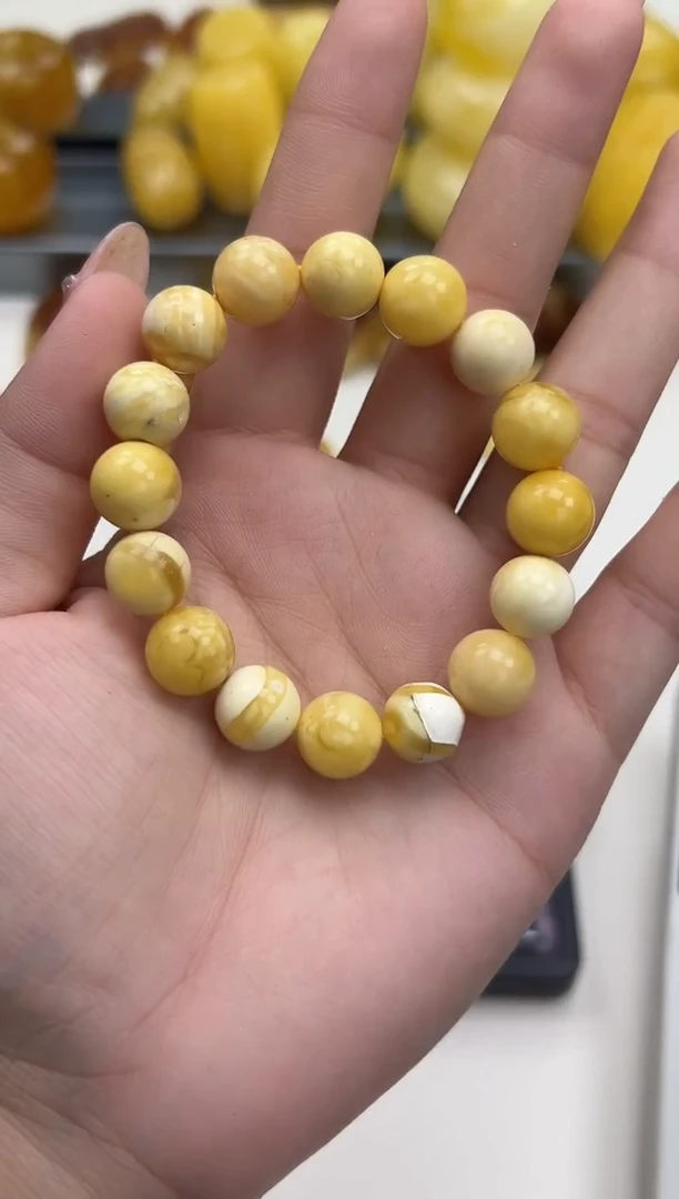 裸石琥珀未镶嵌天然琥珀蜜蜡手串