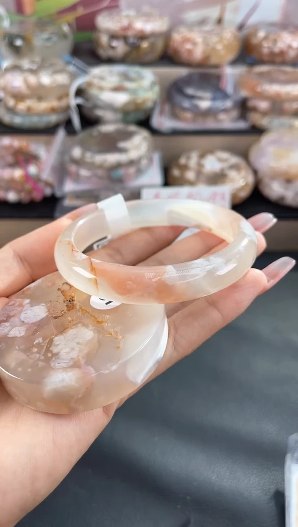 未镶嵌手镯石英质玉61（镯心赠品 不保证完美）