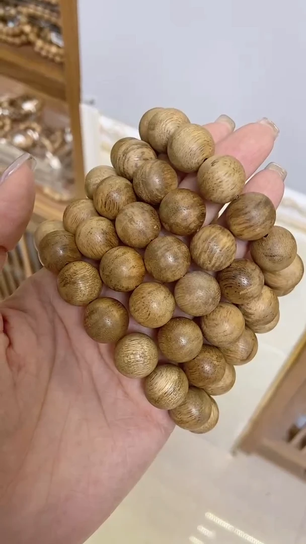 手串沉香马尼涝圆珠单圈1.5多样性发其一