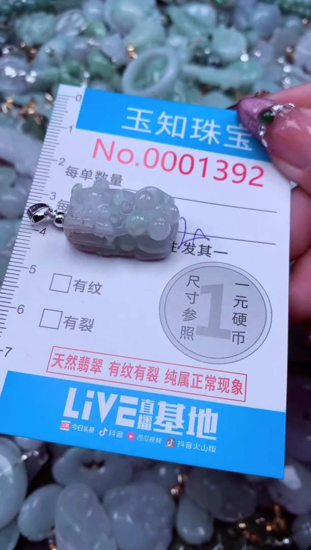 吊坠(不含链)未镶嵌翡翠1392