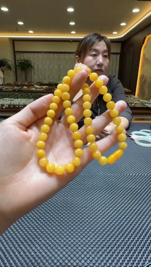 琥珀颈饰未镶嵌项链8