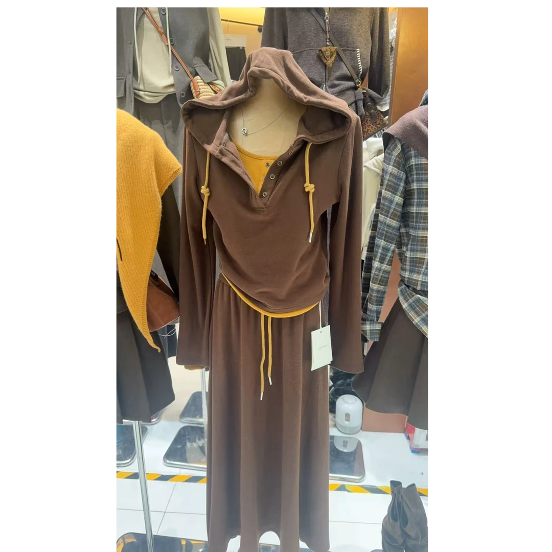 时尚套装百搭气质连帽显瘦时尚设计师款两件套