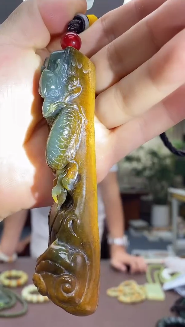 未镶嵌透闪石质玉把件手把