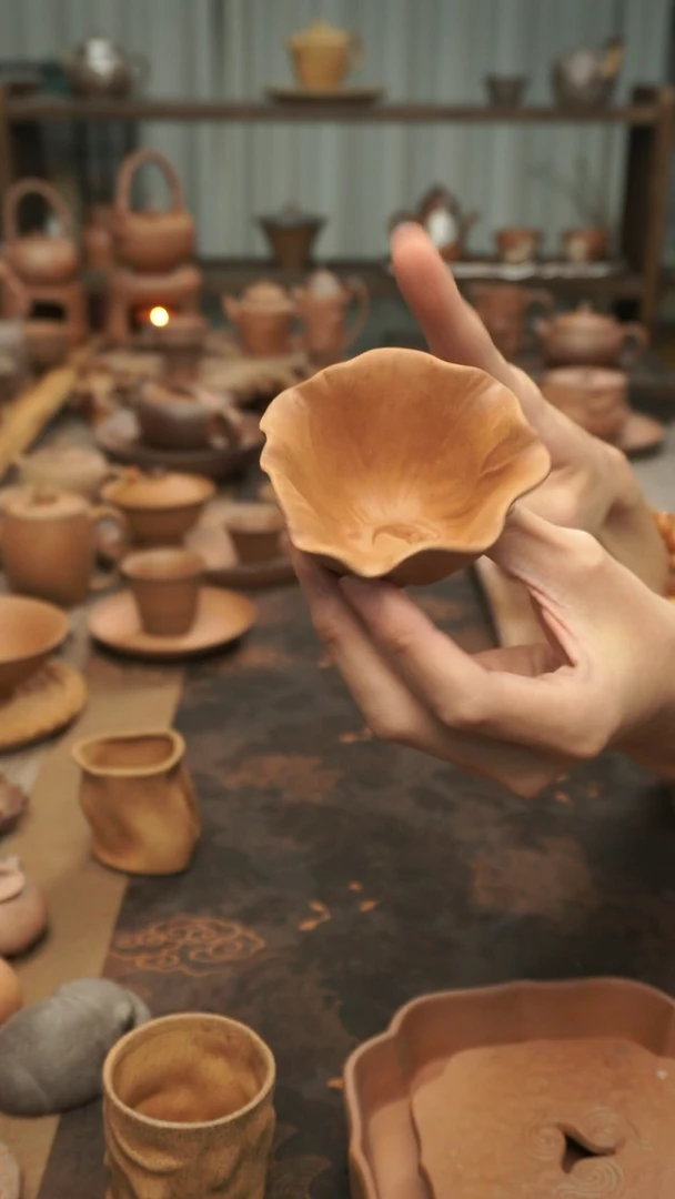 原矿料老岩泥莲莲有鱼主人杯