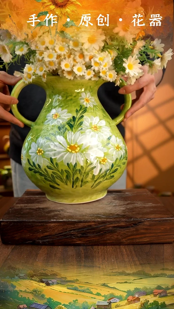 摆件陶14-113口径13高度24 手工测量 1-2误差