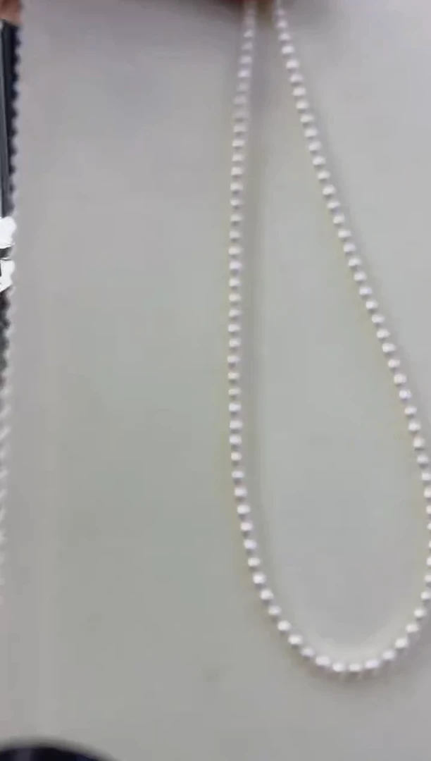 【闪购商品】淡水珍珠颈饰银S925镶嵌4-5极光baby珠项链