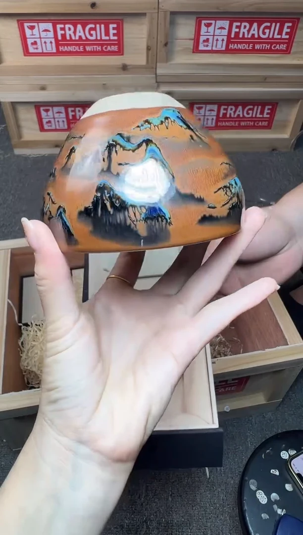 茶盏千里江山 盏三疯建盏茶器