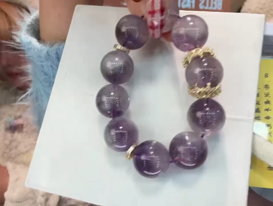 未镶嵌手链水晶黑糖kiki