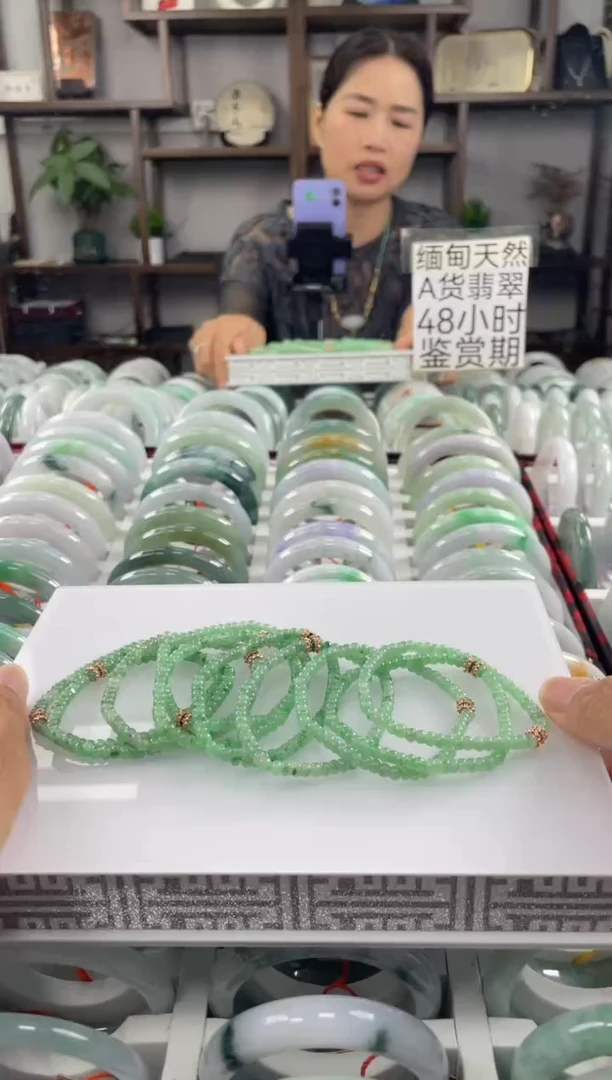 未镶嵌手串翡翠小米珠 多样性发其一