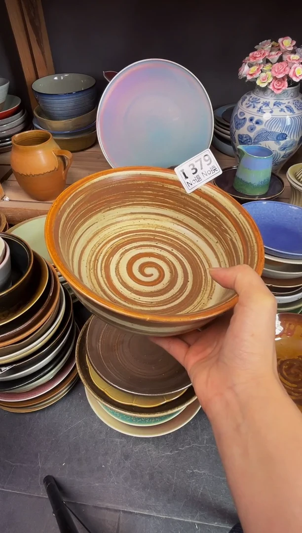 瓷片小***️i379手刷黄深碗福利