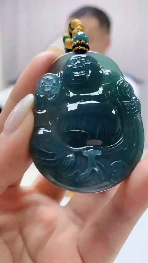 定制翡翠未镶嵌4898ms-毛货120佛公