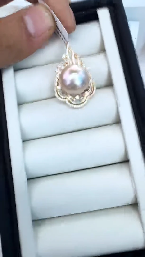 【闪购商品】海水珍珠颈饰银S925镶嵌吊坠