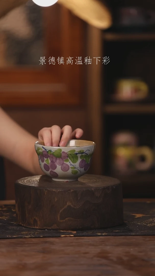 陶瓷景德镇高温釉下手绘陶瓷131