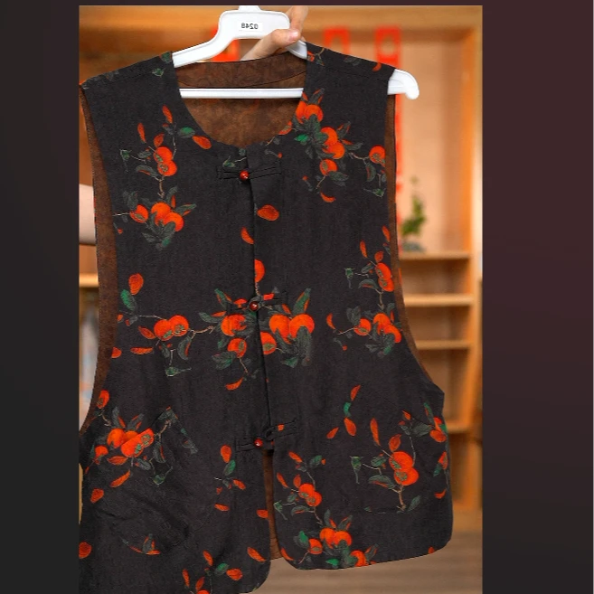 TT2025时尚国风冠乐绉柿柿如意马甲54zh053-1