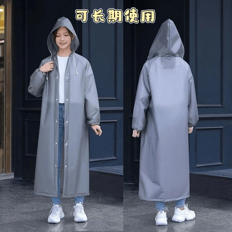 【新人专享】成人男女雨披方便连体加厚EVA雨衣 户外游玩携带雨衣