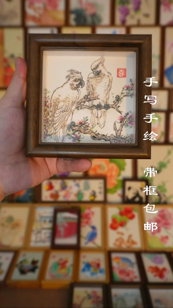 4寸精品框鹦鹉22