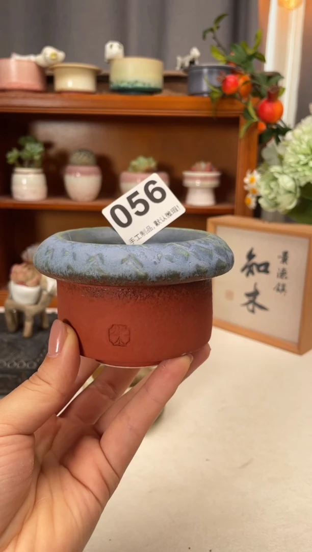 瓷片056知木小芳花盆
