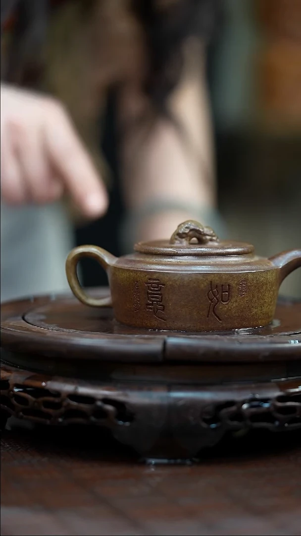 茶壶紫砂宜兴紫砂岁颐传砂原矿全手31
