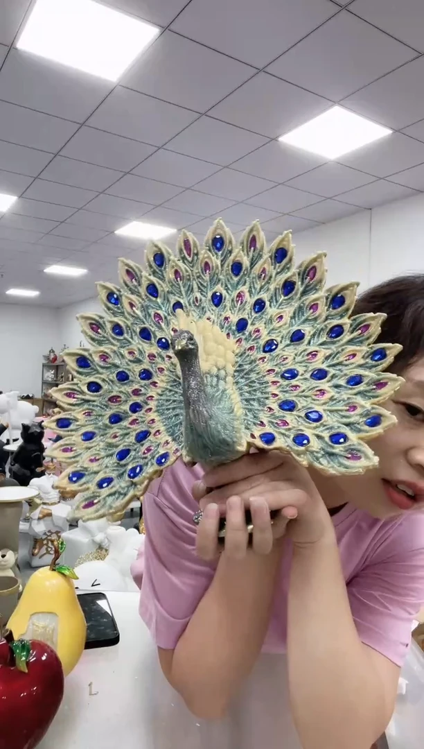 悦美孔雀开屏宝蓝色