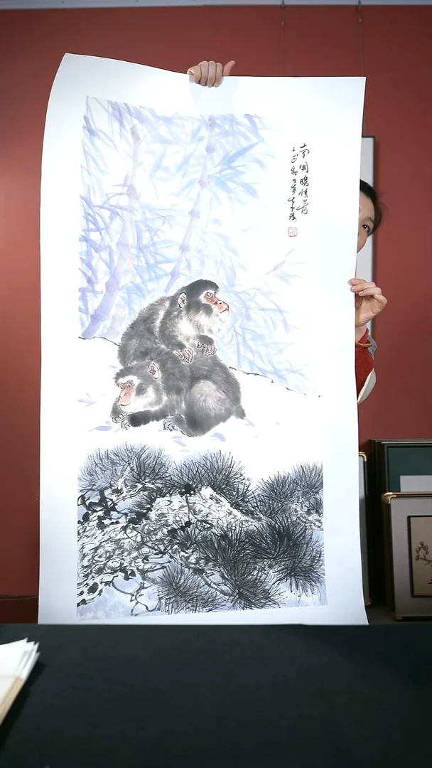 国画国画董洋书画作品100*50
