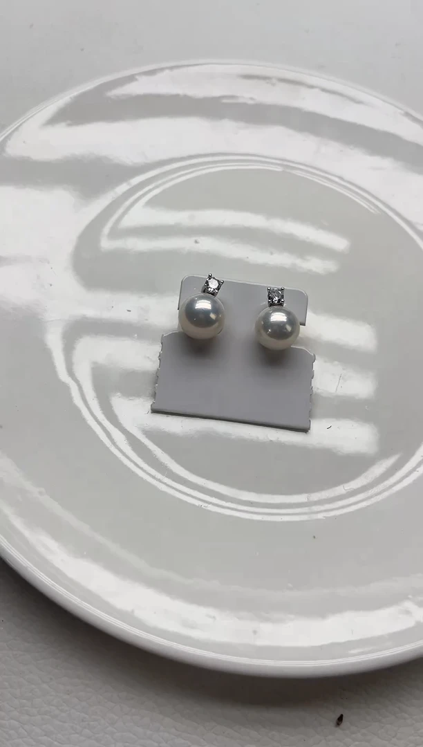 未镶嵌耳饰淡水珍珠11mm+戴妃耳饰(多样性发一）