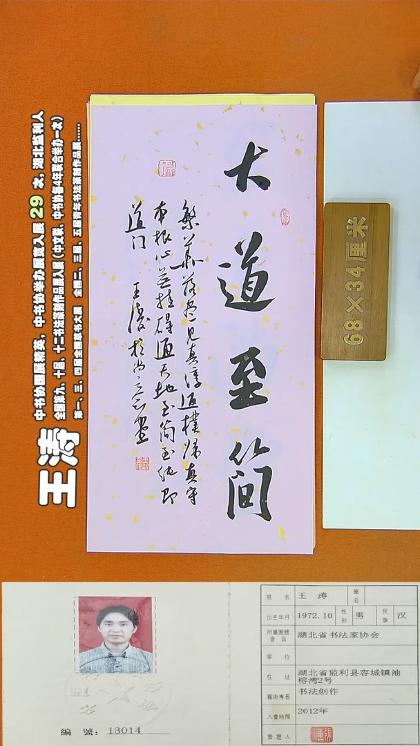 书法167R王涛书法作品