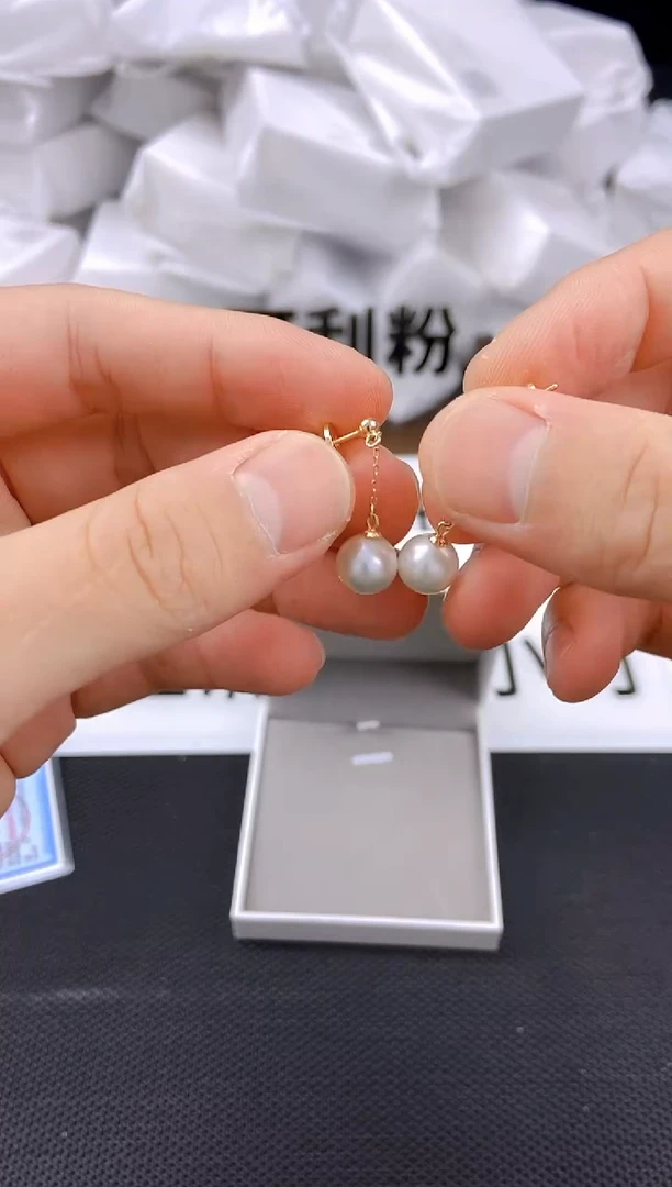 未镶嵌耳饰淡水珍珠ed1011