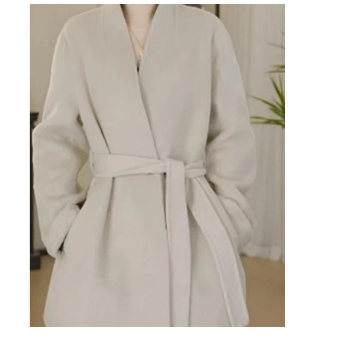 2025女款双面手工大衣显瘦气质百搭百搭