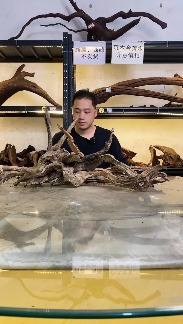 【闪购商品】柚木木艺064鱼缸造景沉木