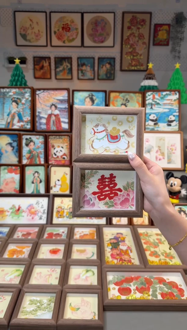 国画马上有钱 荷花双喜  手绘国画13
