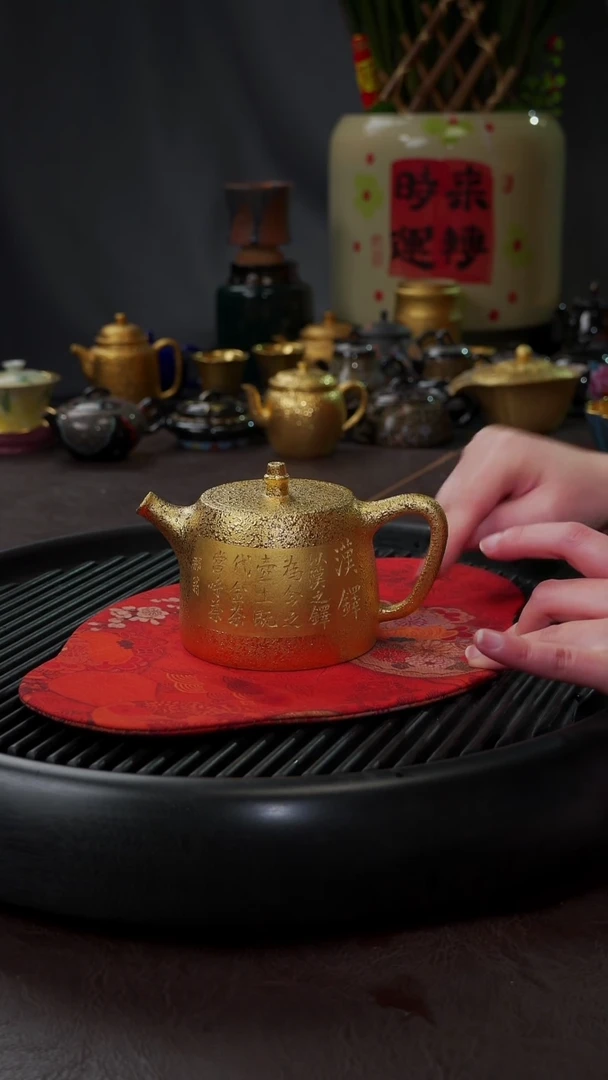 【闪购商品】杯【宜景窑鎏金】汉铎