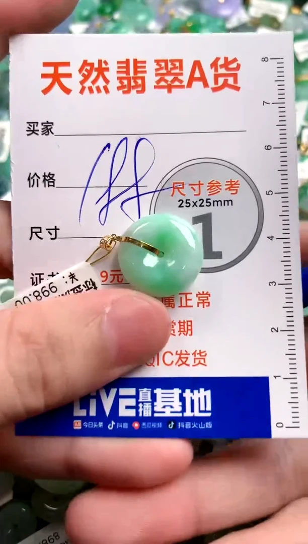 【闪购商品】翡翠颈饰18K金镶嵌0480624377