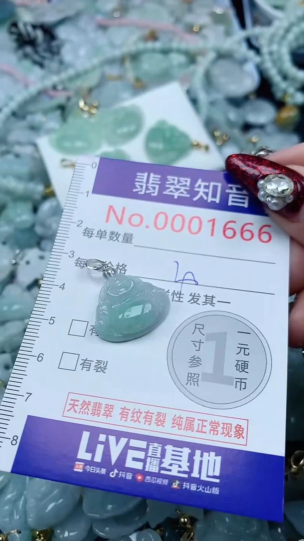 吊坠(不含链)未镶嵌翡翠1666