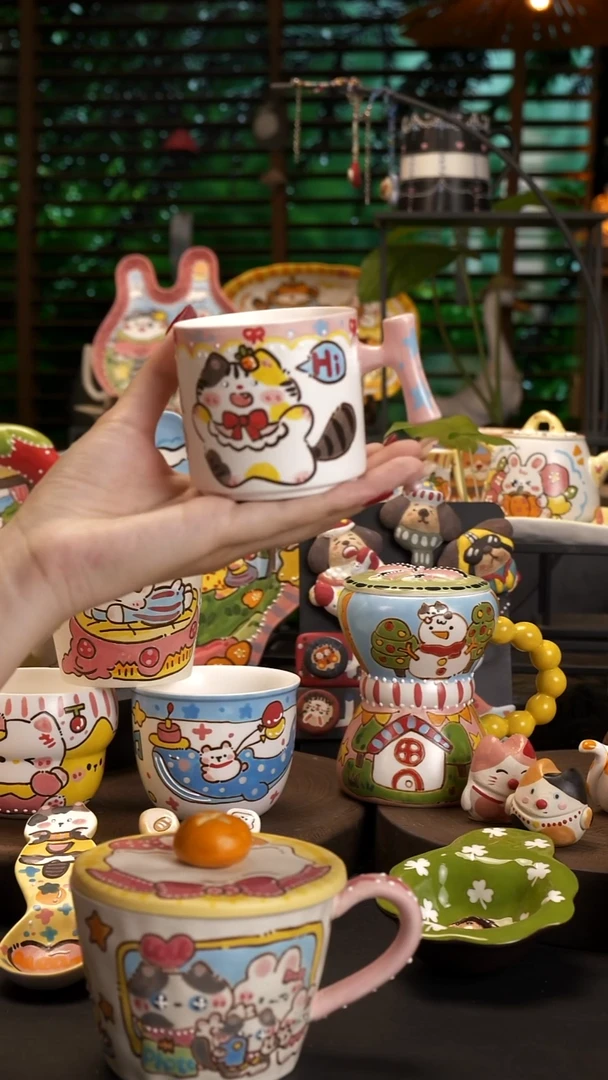 哆**哼【原创设计】景德镇手绘陶瓷