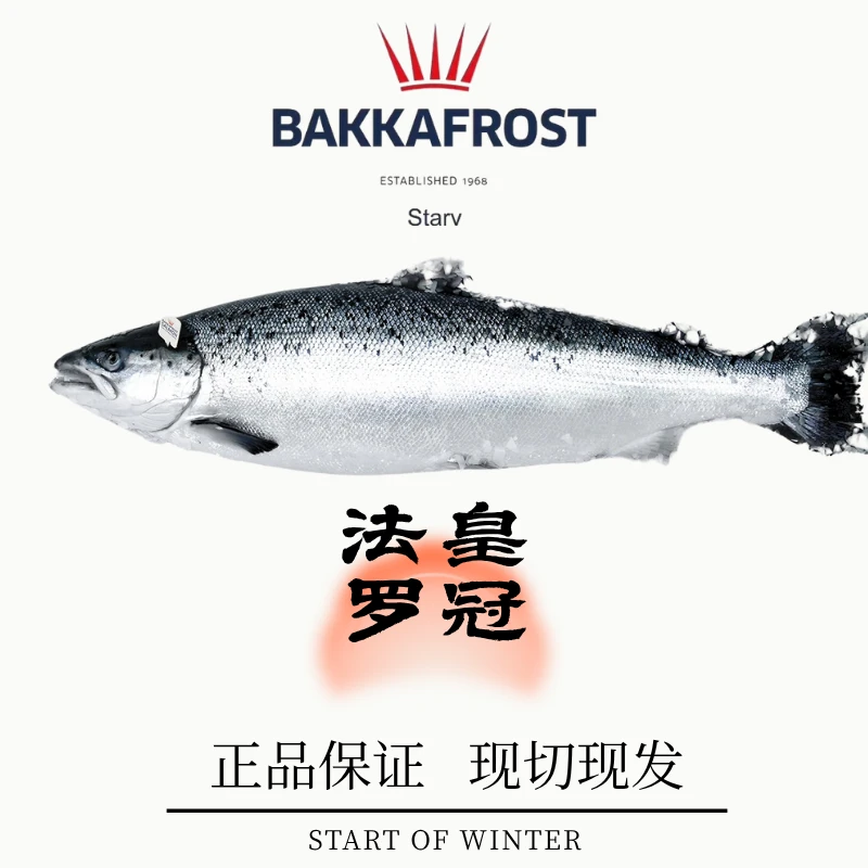 【大西洋鲑鱼】正品丹麦法罗三文鱼中段+鱼腩600g-660g即食刺身