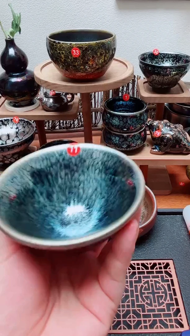 茶盏ヾ****ㄟ11号建盏工匠茶器