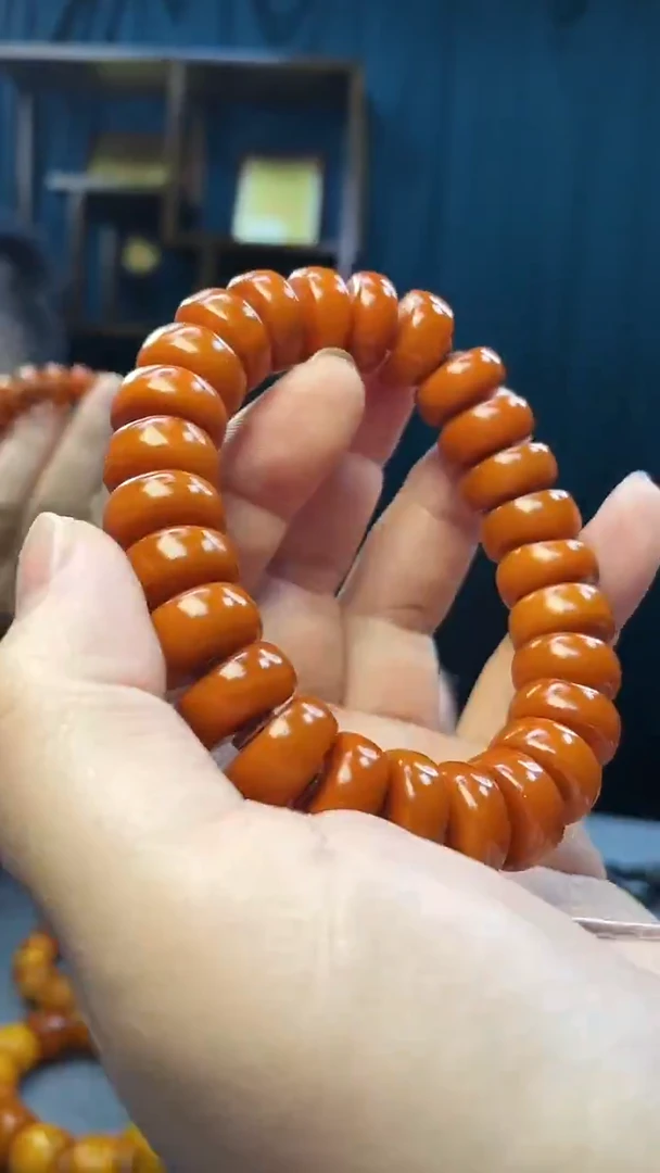 手串琥珀未镶嵌蜜蜡老型手串