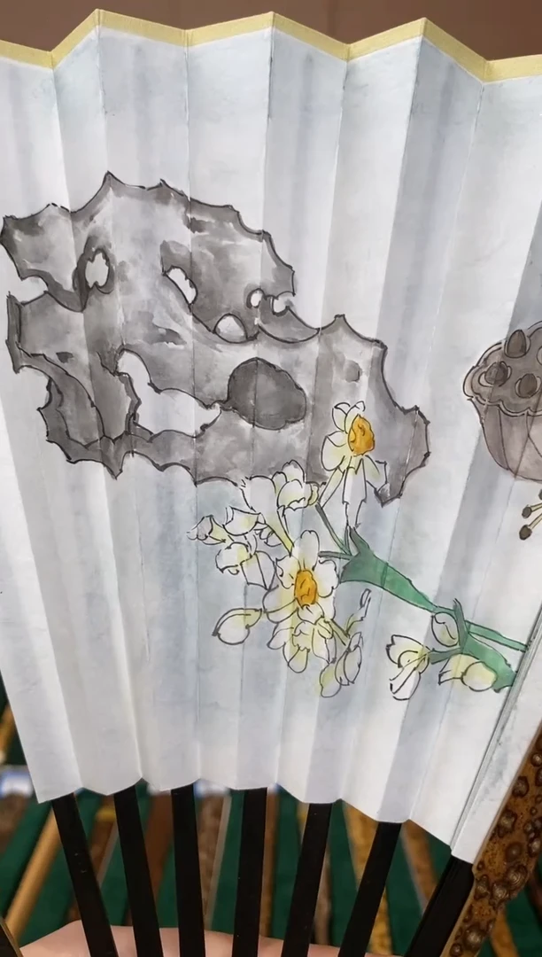 【闪购商品】扇子扇面清供图书画扇面