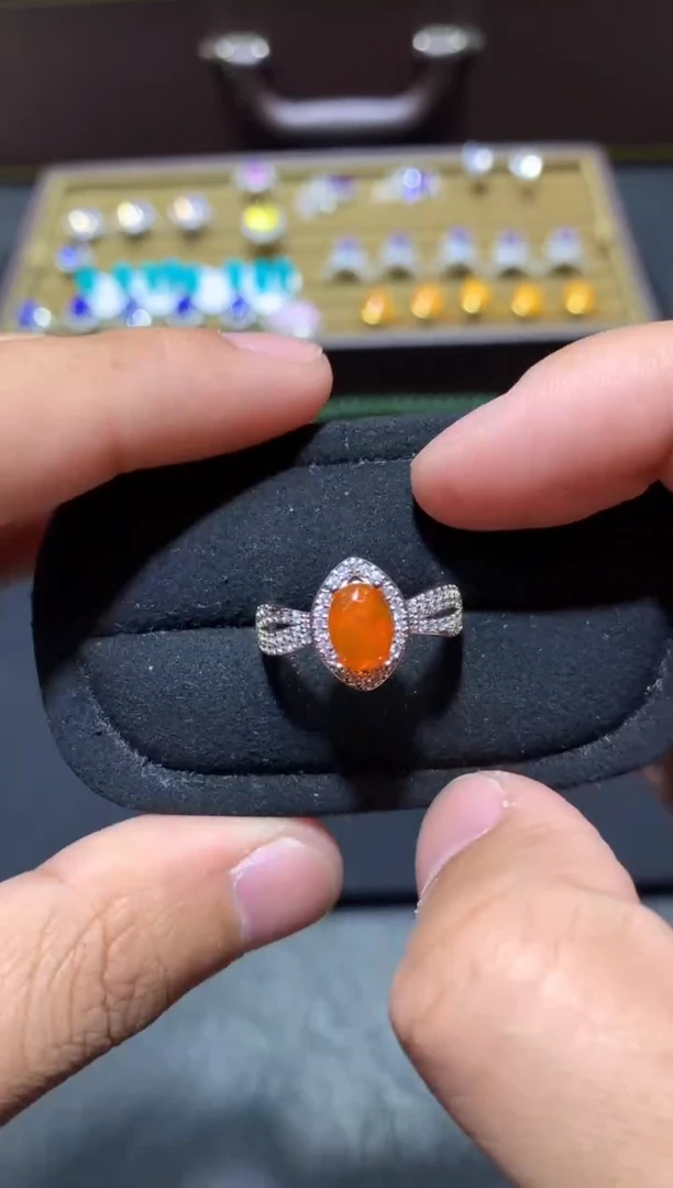 未镶嵌欧泊戒指Y61【多样性发其一】