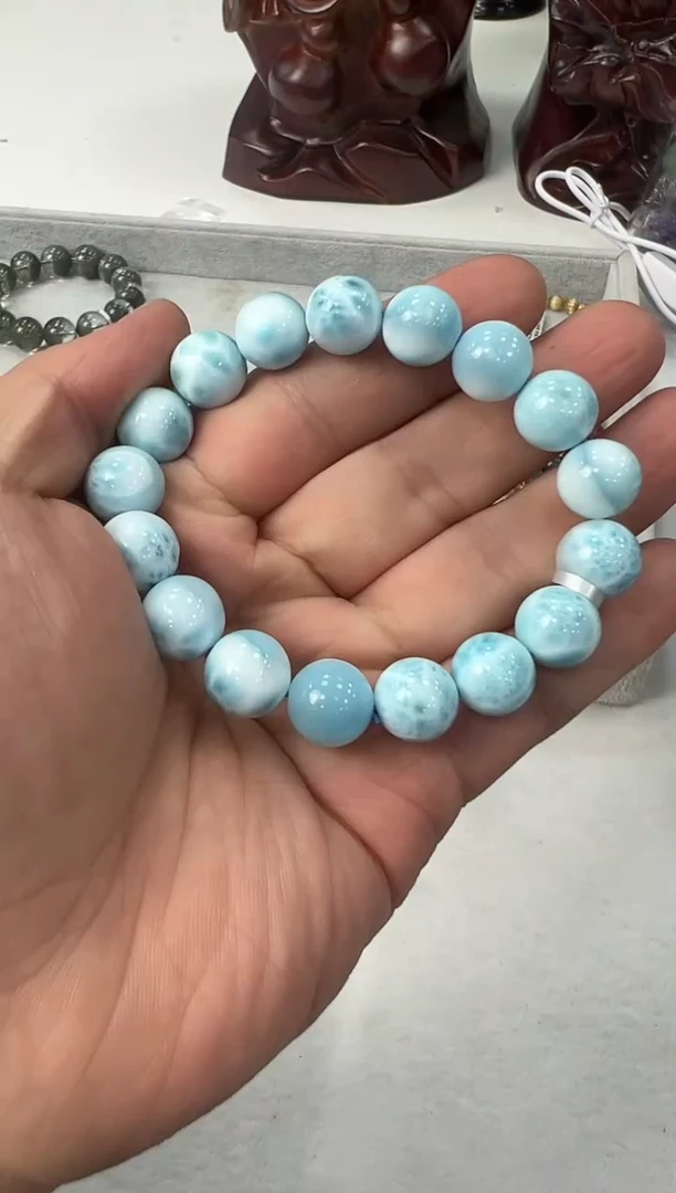 【闪购商品】针钠钙石（海纹石）手链未镶嵌XL4775约12mm
