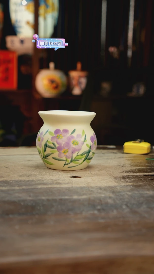 【闪购商品】瓷片景德镇纯手工釉下彩精品花瓶