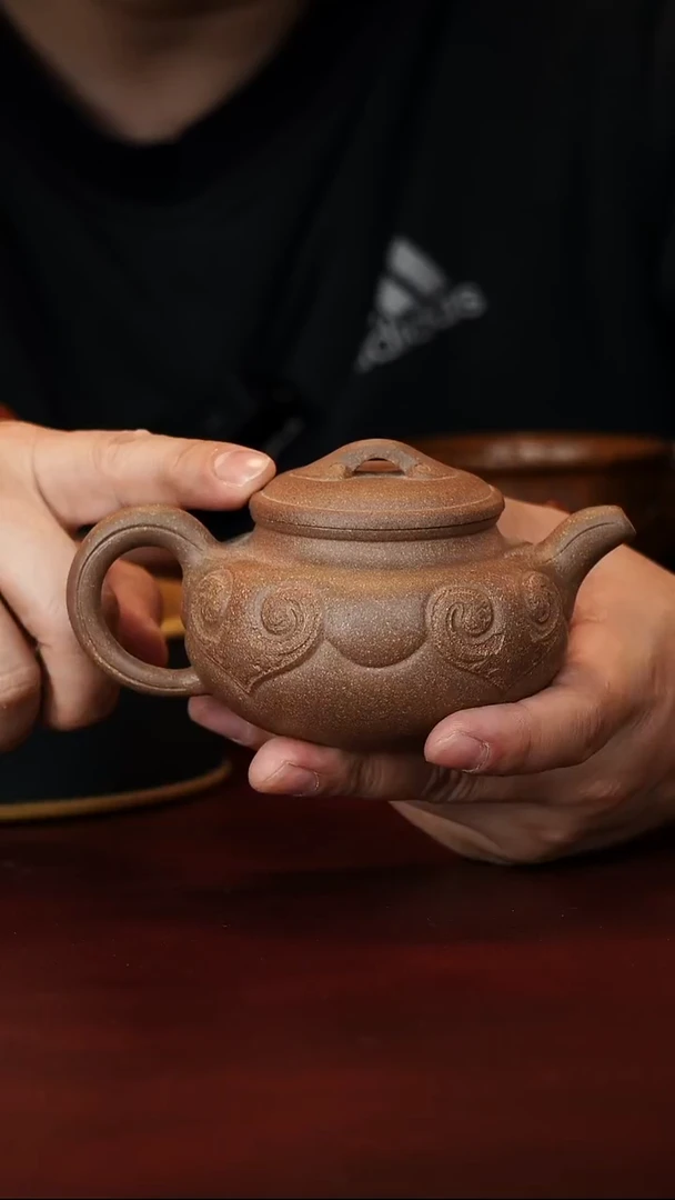 原矿高端紫砂 仿古如意-230cc